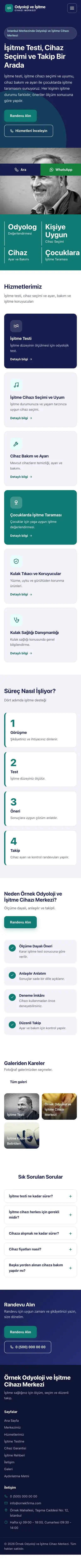 Blok Lacivert Turkuaz – Odyoloji ve İşitme Cihazı Merkezi Web Sitesi mobil görünümü