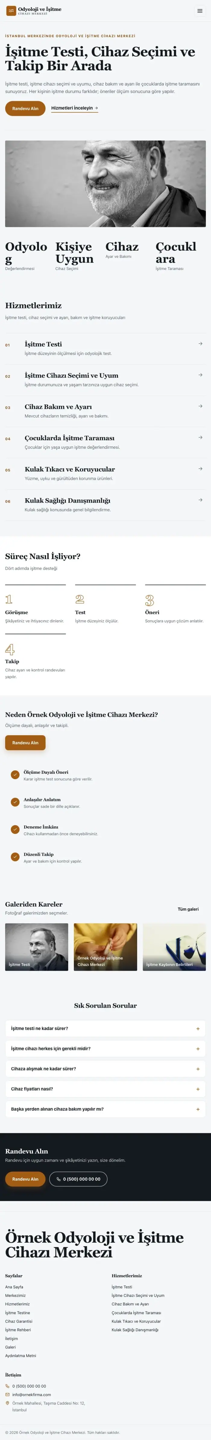 Dergi Editoryal Mavi Turuncu – Odyoloji ve İşitme Cihazı Merkezi Web Sitesi tablet görünümü