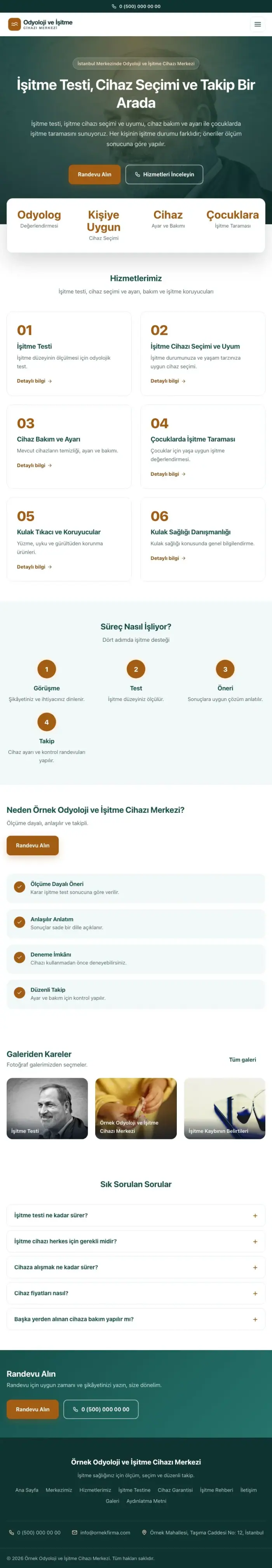 Merkez Petrol Turuncu – Odyoloji ve İşitme Cihazı Merkezi Web Sitesi tablet görünümü