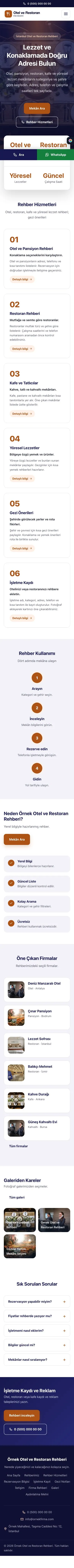 Merkez Lacivert Turuncu – Otel ve Restoran Rehberi Web Sitesi mobil görünümü