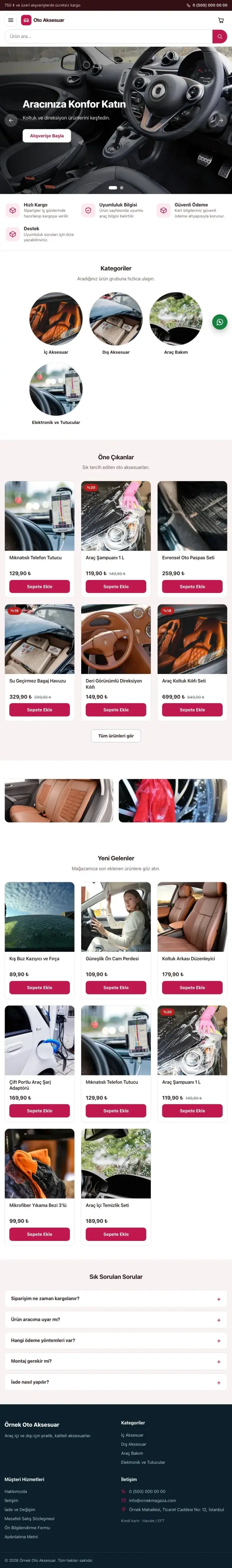 Vitrin Bordo Pembe – Oto Aksesuar Mağazası E-ticaret Sitesi tablet görünümü