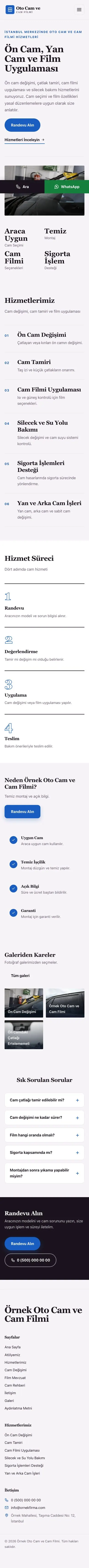 Dergi Editoryal Mor Mavi – Oto Cam ve Cam Filmi Web Sitesi mobil görünümü