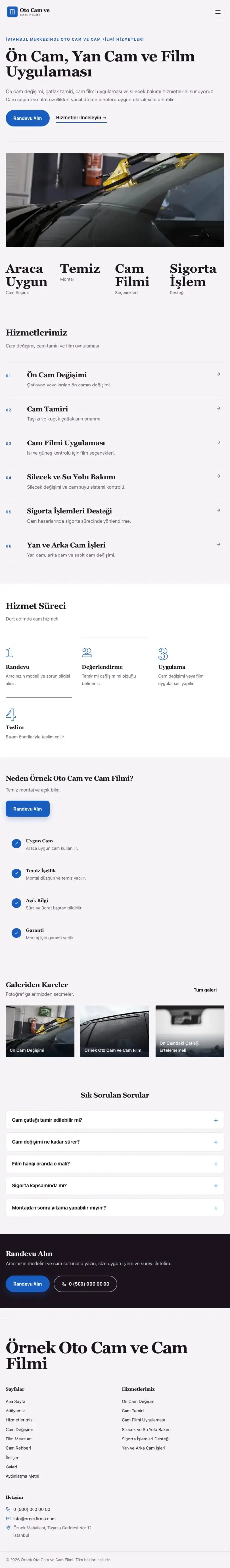 Dergi Editoryal Mor Mavi – Oto Cam ve Cam Filmi Web Sitesi tablet görünümü