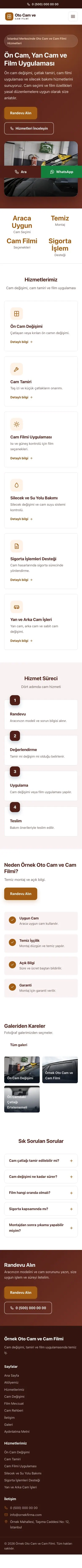 Klasik Bordo Turuncu – Oto Cam ve Cam Filmi Web Sitesi mobil görünümü