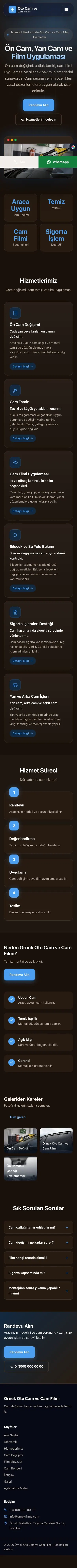 Koyu Modern Kahve Mavi – Oto Cam ve Cam Filmi Web Sitesi mobil görünümü