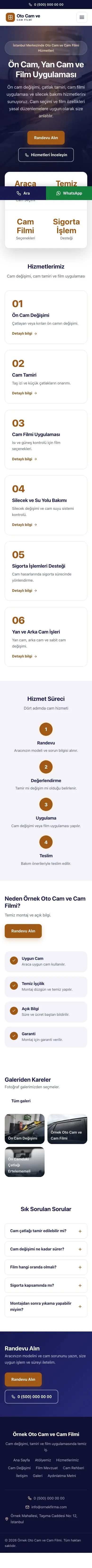 Merkez Lacivert Turuncu II – Oto Cam ve Cam Filmi Web Sitesi mobil görünümü