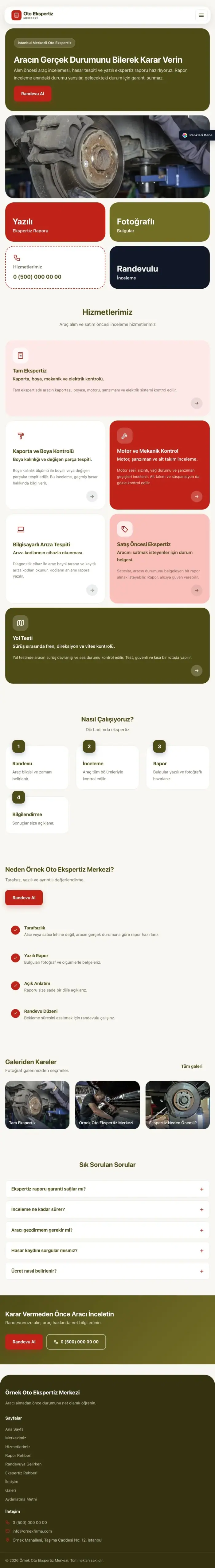 Mozaik Zeytin Kırmızı – Oto Ekspertiz Web Sitesi tablet görünümü