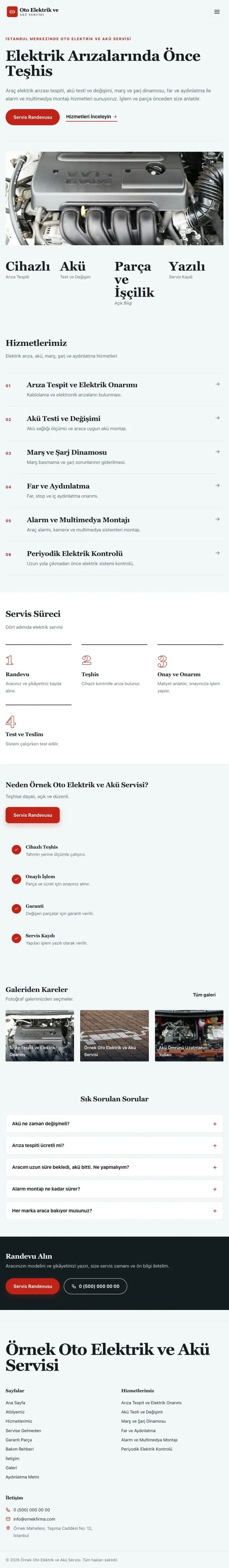 Dergi Editoryal Mavi Kırmızı – Oto Elektrik ve Akü Servisi Web Sitesi tablet görünümü