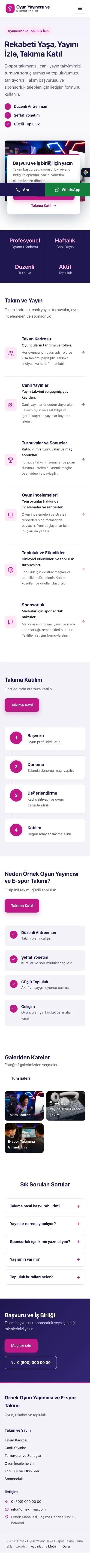 Bölünmüş Lacivert Pembe – Oyun Yayıncısı ve E-spor Takımı Web Sitesi mobil görünümü