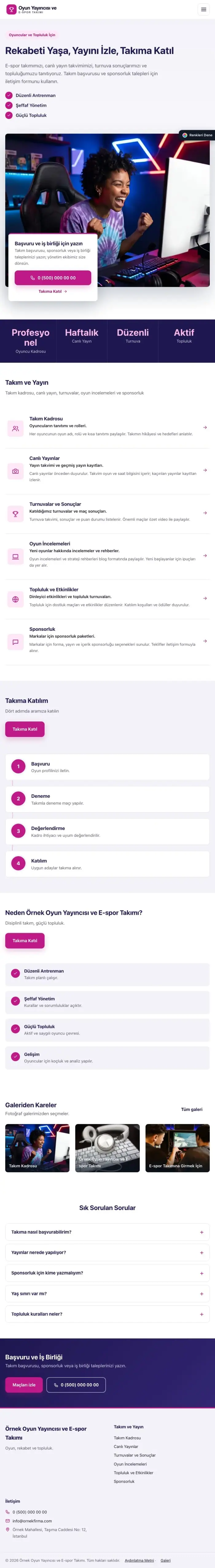 Bölünmüş Lacivert Pembe – Oyun Yayıncısı ve E-spor Takımı Web Sitesi tablet görünümü