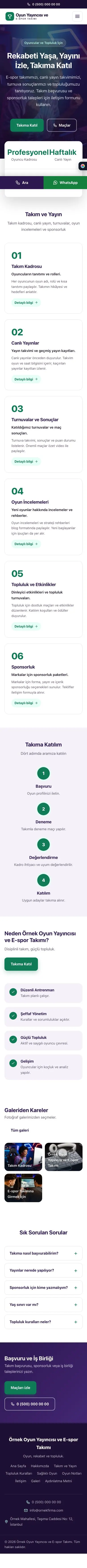 Merkez Mor Turkuaz – Oyun Yayıncısı ve E-spor Takımı Web Sitesi mobil görünümü