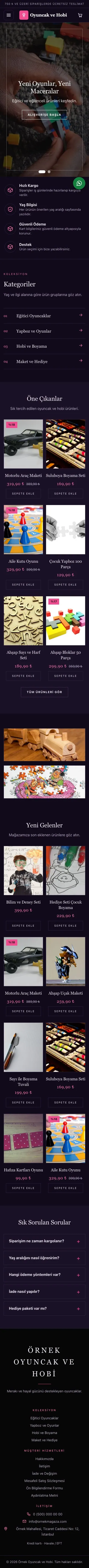 Koyu Lüks Mor Pembe – Oyuncak ve Hobi Mağazası E-ticaret Sitesi mobil görünümü