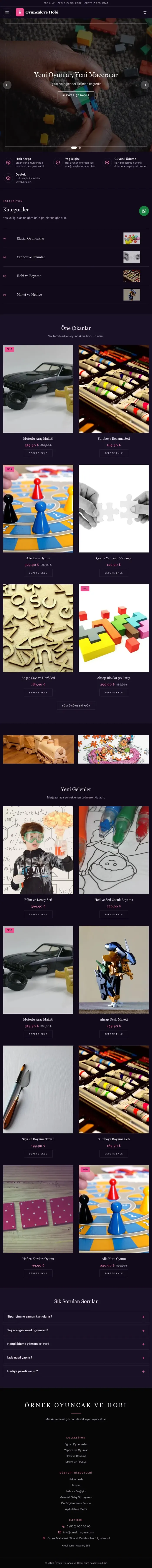 Koyu Lüks Mor Pembe – Oyuncak ve Hobi Mağazası E-ticaret Sitesi tablet görünümü