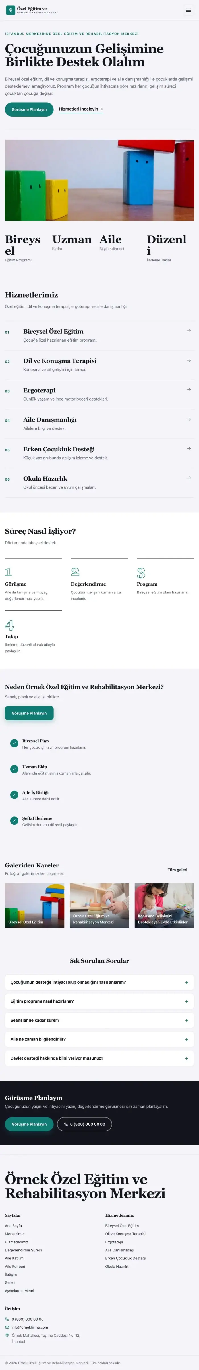 Dergi Editoryal Lacivert Turkuaz – Özel Eğitim ve Rehabilitasyon Merkezi Web Sitesi tablet görünümü