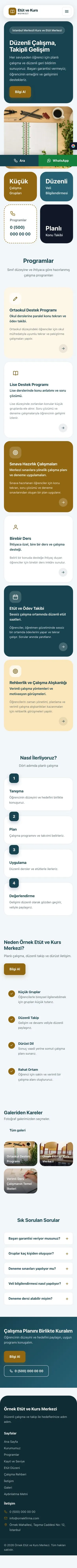Mozaik Petrol Amber – Özel Kurs ve Dershane Web Sitesi mobil görünümü