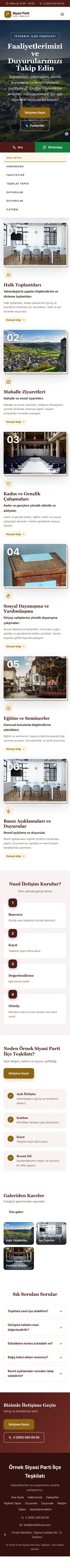 Zigzag Bordo Amber – Parti ve Aday Web Sitesi mobil görünümü