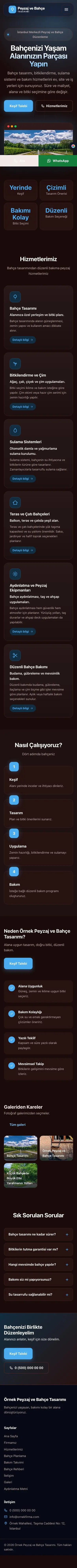 Koyu Modern Bordo Mavi – Peyzaj Web Sitesi mobil görünümü