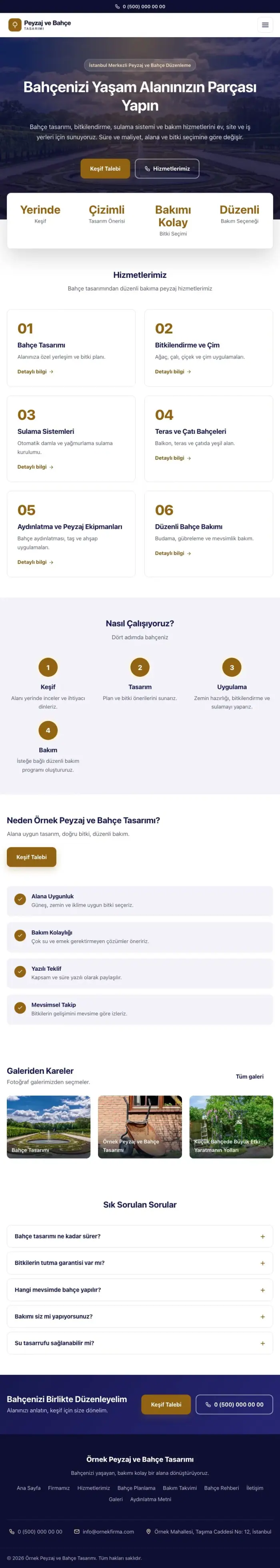 Merkez Lacivert Turuncu – Peyzaj Web Sitesi tablet görünümü