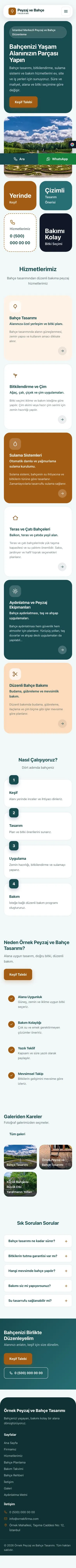 Mozaik Petrol Turuncu – Peyzaj Web Sitesi mobil görünümü