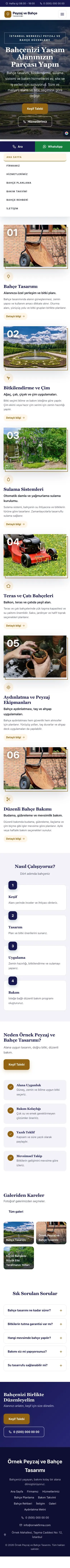 Zigzag Lacivert Turuncu – Peyzaj Web Sitesi mobil görünümü