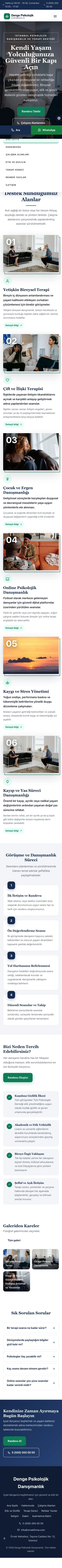Zigzag Mavi Turkuaz – Psikolog Web Sitesi mobil görünümü
