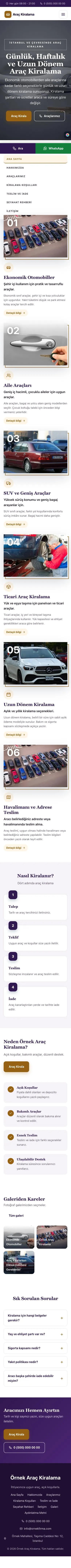 Zigzag Mor Turuncu – Rent a Car Web Sitesi mobil görünümü