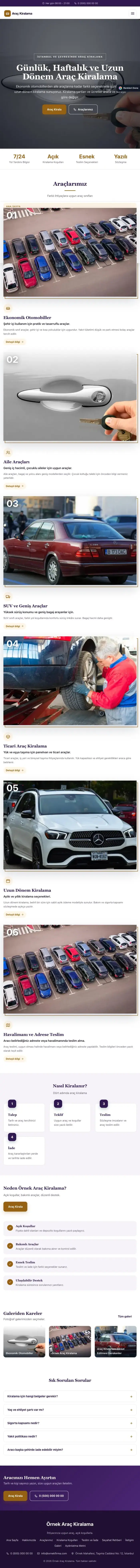 Zigzag Mor Turuncu – Rent a Car Web Sitesi tablet görünümü