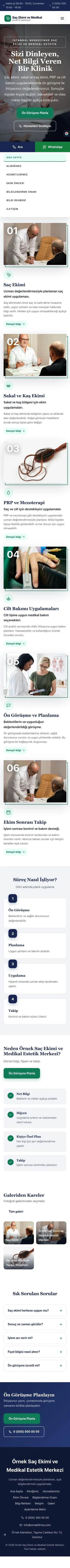 Zigzag Lacivert Turkuaz – Saç Ekimi ve Medikal Estetik Web Sitesi mobil görünümü