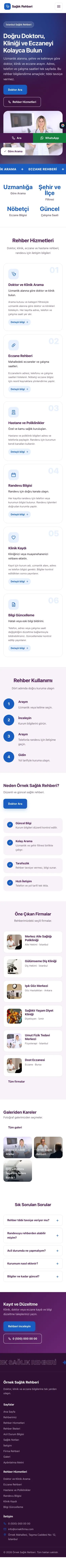Hareketli Mor Mavi – Sağlık Rehberi Web Sitesi mobil görünümü