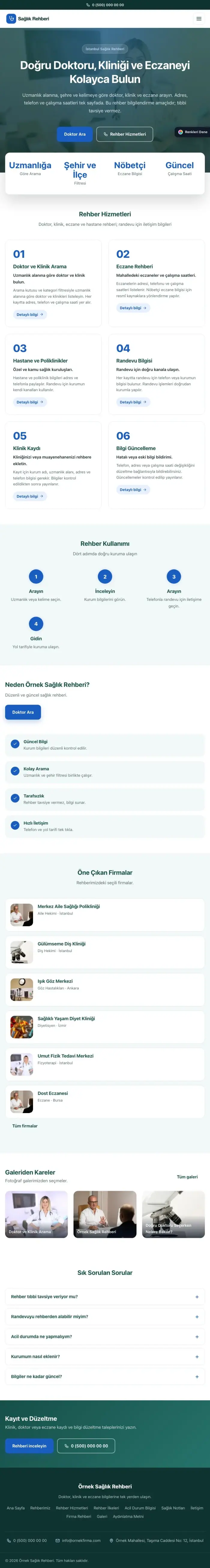 Merkez Petrol Mavi – Sağlık Rehberi Web Sitesi tablet görünümü