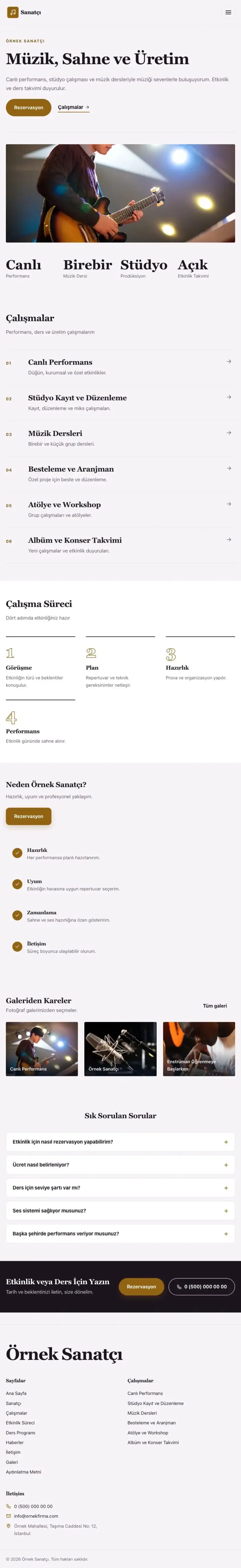 Editoryal Mor Turuncu – Sanatçı ve Müzisyen Web Sitesi tablet görünümü