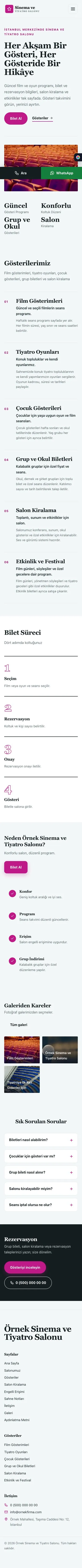 Dergi Editoryal Petrol Pembe – Sinema ve Tiyatro Salonu Web Sitesi mobil görünümü