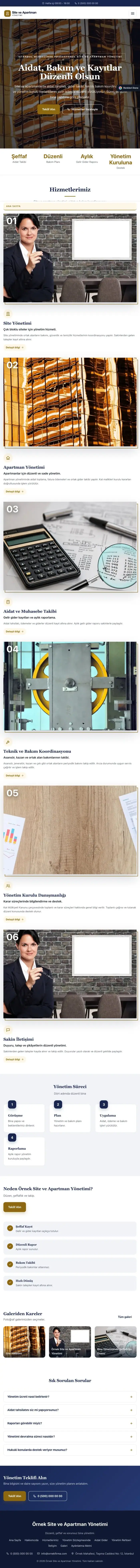 Zigzag Lacivert Amber – Site ve Apartman Yönetimi Web Sitesi tablet görünümü