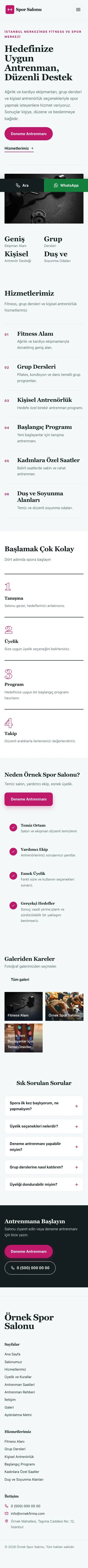 Editoryal Petrol Pembe – Spor Salonu Web Sitesi mobil görünümü