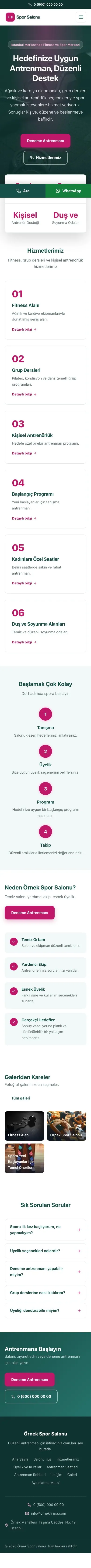 Merkez Petrol Pembe – Spor Salonu Web Sitesi mobil görünümü