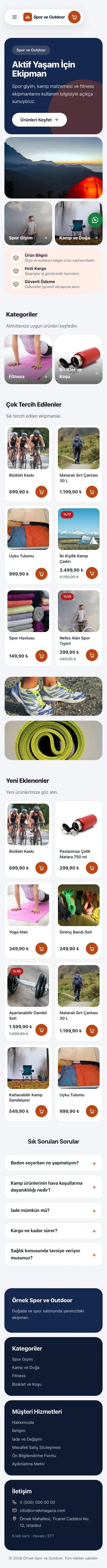 Bento Mavi Turuncu – Spor ve Outdoor E-ticaret Sitesi mobil görünümü