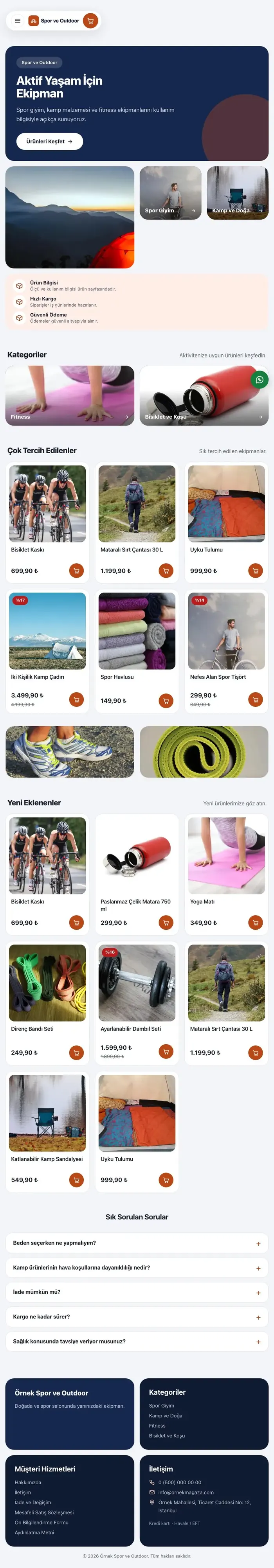 Bento Mavi Turuncu – Spor ve Outdoor E-ticaret Sitesi tablet görünümü