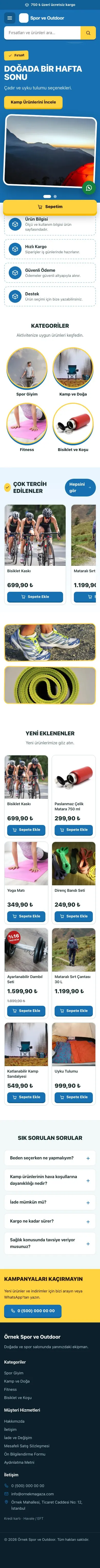 Kampanya Petrol Mavi – Spor ve Outdoor E-ticaret Sitesi mobil görünümü