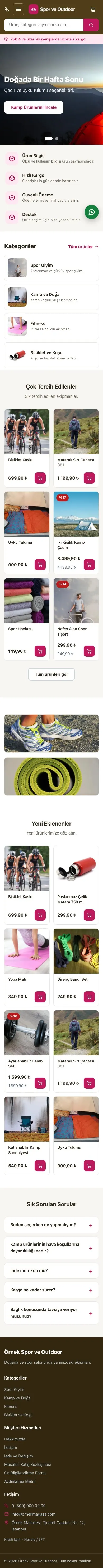 Market Kahve Pembe – Spor ve Outdoor E-ticaret Sitesi mobil görünümü