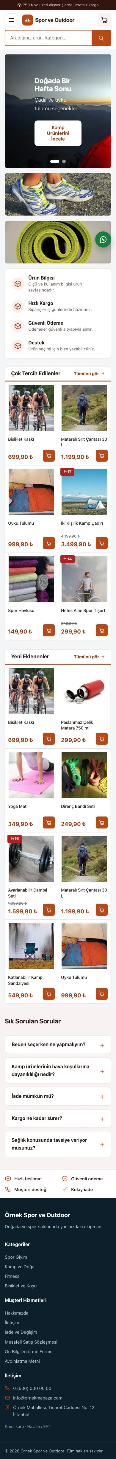 Pazar Yeri Bordo Turuncu – Spor ve Outdoor E-ticaret Sitesi mobil görünümü