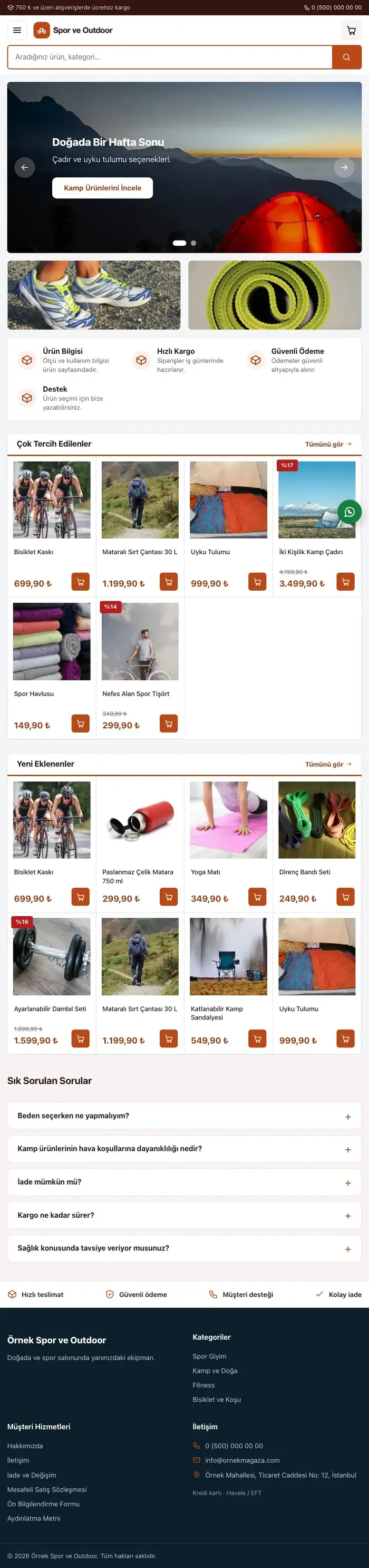 Pazar Yeri Bordo Turuncu – Spor ve Outdoor E-ticaret Sitesi tablet görünümü