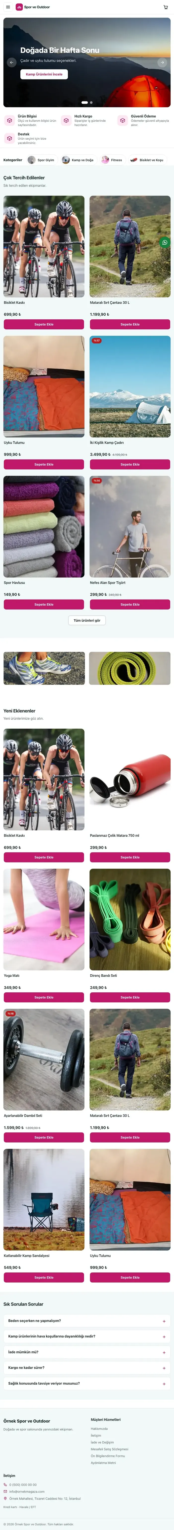 Yan Menü Petrol Pembe – Spor ve Outdoor E-ticaret Sitesi tablet görünümü