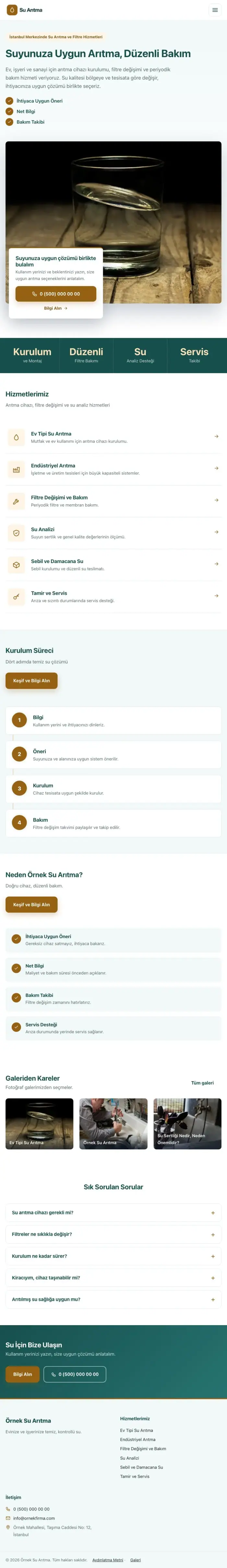 Bölünmüş Petrol Turuncu – Su Arıtma Web Sitesi tablet görünümü