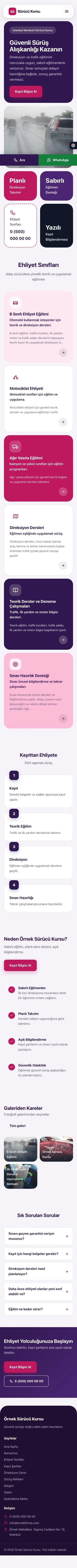 Mozaik Mor Pembe – Sürücü Kursu Web Sitesi mobil görünümü