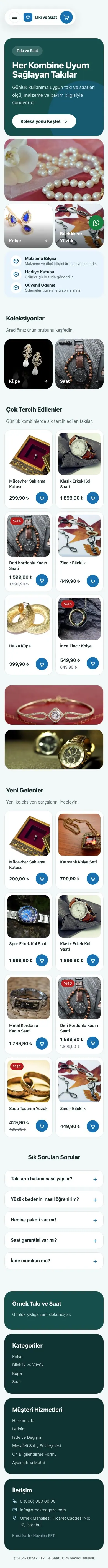 Bento Petrol Mavi – Takı ve Saat E-ticaret Sitesi mobil görünümü