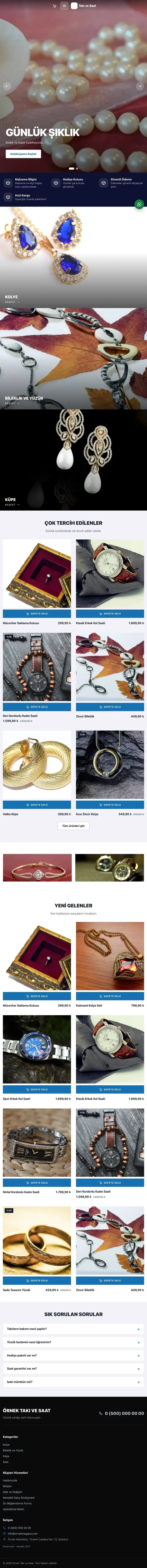 Sahne Lacivert Mavi – Takı ve Saat E-ticaret Sitesi tablet görünümü