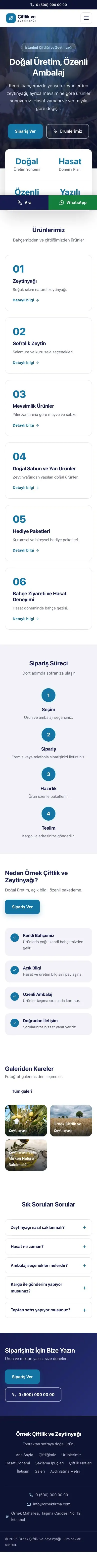 Merkez Lacivert Mavi – Tarım ve Zeytinyağı Web Sitesi mobil görünümü