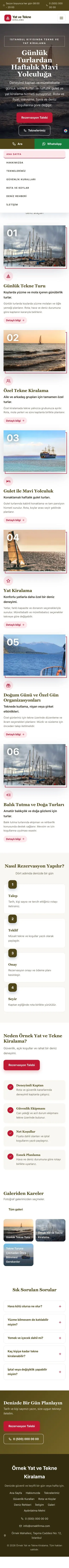 Zigzag Zeytin Kırmızı – Tekne ve Yat Kiralama Web Sitesi mobil görünümü