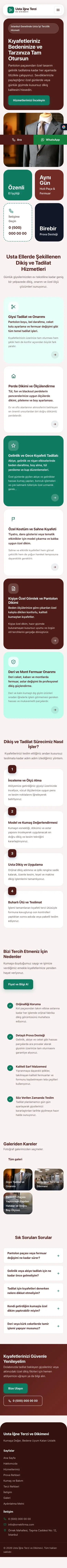 Mozaik Bordo Turkuaz – Terzi ve Tadilat Web Sitesi mobil görünümü