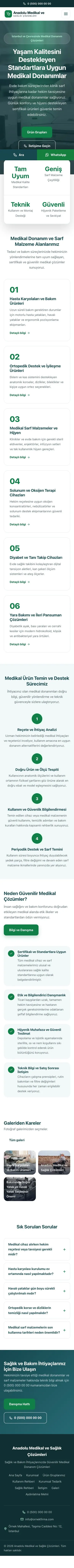 Merkez Petrol Yeşil – Tıbbi Cihaz ve Medikal Web Sitesi mobil görünümü